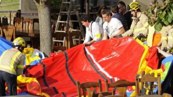 Una niña, en estado crítico tras explotar un castillo hinchable en Girona