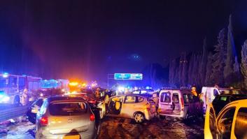 Un accidente múltiple con 30 vehículos deja al menos 29 heridos en Barcelona