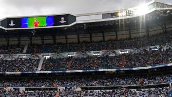 Polémica por la pancarta en el Bernabéu al inicio del partido