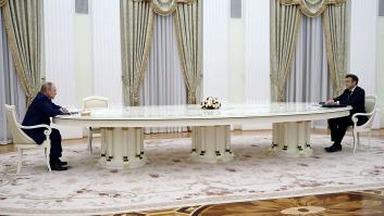 La gran mesa de la reunión entre Putin y Macron es 'made in Alcàsser'