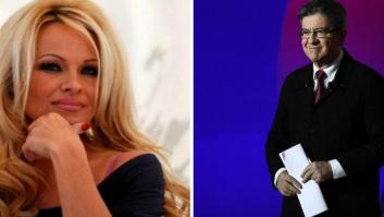 El sorprendente nuevo apoyo del candidato francés Mélenchon: Pamela Anderson