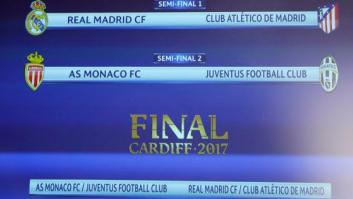 Real Madrid-Atlético y Juventus-Mónaco, semifinales de la Champions