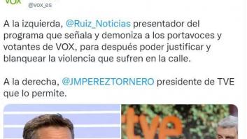 La difundida respuesta de Javier Ruiz a estos tuits de Vox y Santiago Abascal