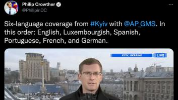 Un reportero arrasa en Twitter al mostrar su cobertura sobre el conflicto en Ucrania