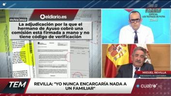 Revilla cuenta que llamó a Casado en plena crisis y desvela cómo reaccionó el líder del PP