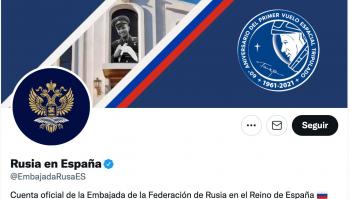La embajada de Rusia en España comparte una viñeta que indigna en Twitter