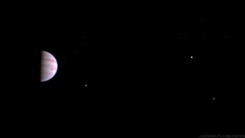 Esta es la primera foto que la sonda Juno ha hecho de Júpiter