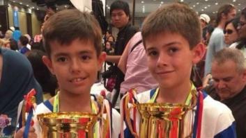 Dos niños españoles, campeones del mundo de Cálculo con Ábaco en Indonesia