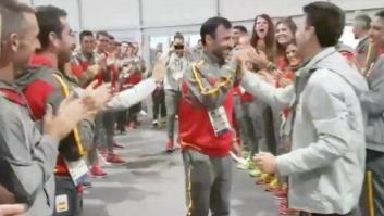 García Bragado recibido entre aplausos al llegar a sus séptimos Juegos Olímpicos