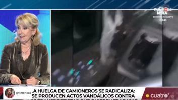 Esperanza Aguirre coge carrerilla tras decir "comunistas" y acaba desatando hasta las risas en el plató
