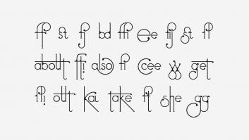 Futuracha Pro, la original tipografía que cambia según se escribe el texto
