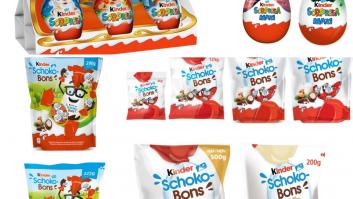 Ferrero retira en España algunos lotes de productos Kinder