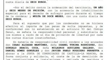 Condenados a un año y medio de prisión los repobladores de Fraguas, que tendrán que pagar la demolición del pueblo