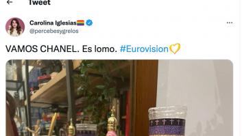 Carolina Iglesias enseña su altar de Eurovisión y es imposible no mirar a la derecha de la foto