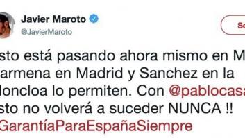 Javier Maroto (PP) indigna con este tuit sobre la manifestación independentista en Madrid