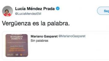 El aplaudido tuit de Lucía Méndez por la polémica publicidad de HazteOír que se puede ver en algunos periódicos este 8M
