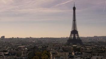 La increíble foto de la Torre Eiffel de París desde un avión