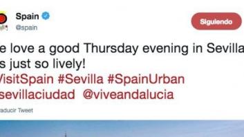 Críticas a Turismo de España por este tuit sobre Sevilla: fíjate en lo que sale en la foto