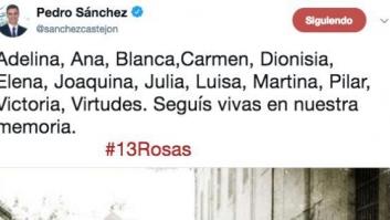 Pedro Sánchez recuerda a las 13 Rosas con una foto de las actrices de la película