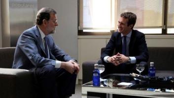 La foto de la sucesión: Casado y Rajoy en Génova