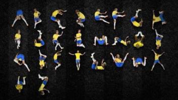 Crean un alfabeto con la figura de Neymar tirándose al césped