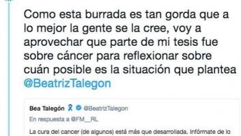 La respuesta viral a la teoría más disparatada de Beatriz Talegón sobre el cáncer