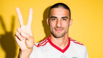 La voltereta de este jugador de Irán ante España desata las bromas en redes sociales