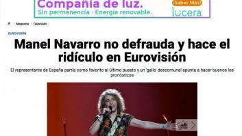 El titular del 'Diario de Navarra' sobre la actuación de España en Eurovisión que arrasa en Twitter