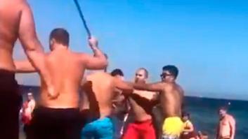 Brutal pelea en la playa de la Barceloneta