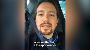El vídeo de Pablo Iglesias de camino al Teatro Goya