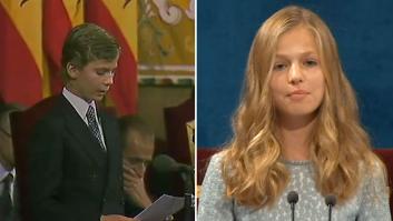 Las similitudes de Felipe y Leonor en su primer discurso oficial en los Princesa de Asturias