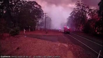Las imágenes que muestran lo rápido que se propaga el fuego en Australia