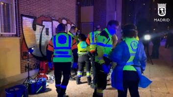 Dos jóvenes caen de un quinto piso al que habían entrado a robar en Madrid