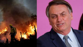Bolsonaro asegura que es "mentira" que la Amazonía esté ardiendo