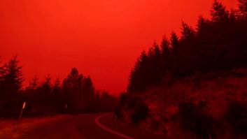 El cielo de Oregon se tiñe de rojo por los incendios forestales de California