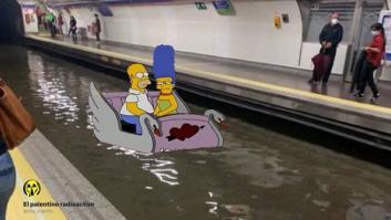 El Metro de Madrid se inunda otra vez y Twitter se llena de memes: el Titanic, Los Simpson y mucho ingenio