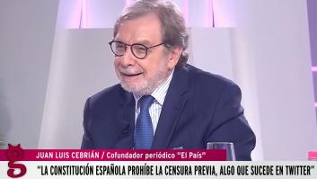 Juan Luis Cebrián, invitado en una televisión afín a Vox