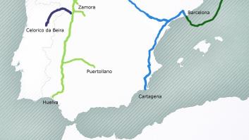 Así es el primer mapa del corredor de hidrógeno de España
