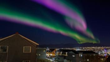 Cazan una espectacular 'cascada' de auroras boreales