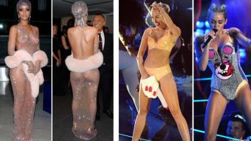 Rihanna vs. Miley Cyrus: los vestidos más impresionantes y 'aireados'