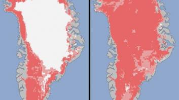 Deshielo masivo por 'ola de calor' en la superficie de Groenlandia