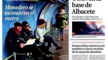 Las reacciones en Twitter a la portada de 'La Razón' y Monedero en el Metro