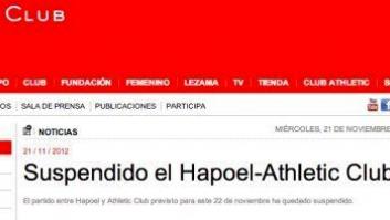 Suspendido el partido entre el Hapoel y el Athletic de Bilbao tras un atentado en Tel Aviv