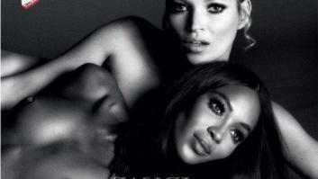 Naomi Campbell y Kate Moss comparten posado en topless para la revista Interview (FOTOS)