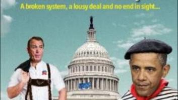 'The Economist' viste a Obama con boina y a Boehner de bávaro para avisar de que "América se vuelve europea"
