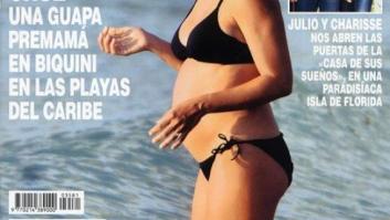 Penélope Cruz embarazada en biquini, luciendo 'barriguita' en la portada de 'Hola' (FOTOS)