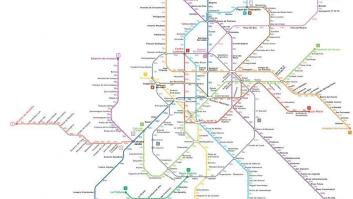 Este mapa de Metro de Madrid muestra cuántas calorías quemas si andas entre estaciones