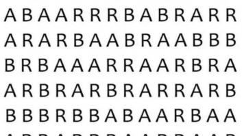 El último viral: ¿eres capaz de encontrar la palabra BAR en menos de un minuto?
