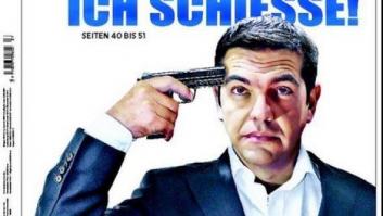 Un periódico alemán muestra a Tsipras apuntándose a la sien con una pistola