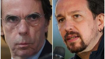 Aznar define con una palabra a Pablo Iglesias tras su marcha de la política